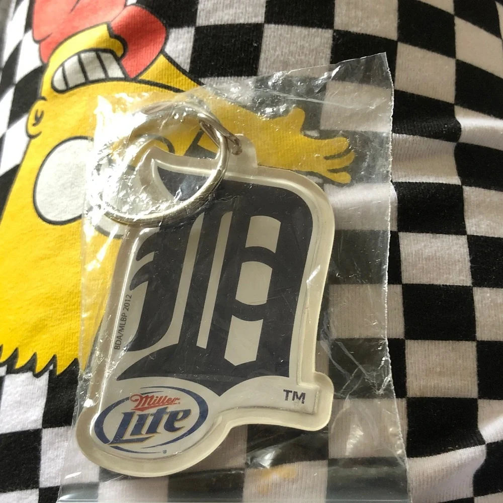 Detroit Tigers Black Logo Keychain